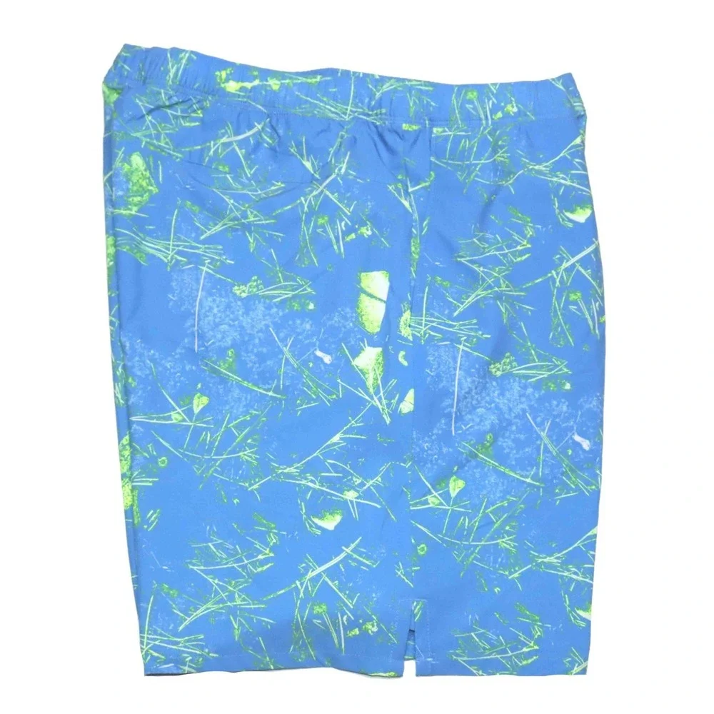 The North Face Wander Blue SuperSonic Print Standard Fit Dry Shorts Mens Size XL